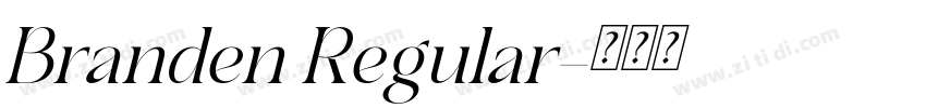 Branden Regular字体转换